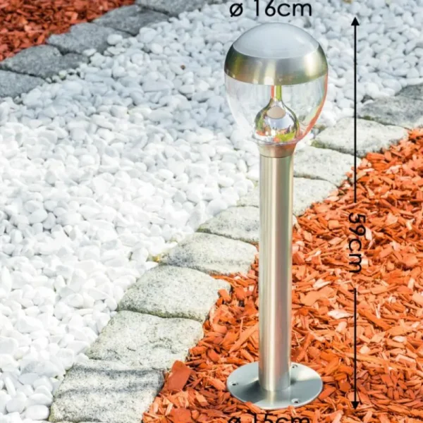 hofstein Borne lumineuse CORDOVA LED Acier inoxydable, 1 lumière* Lampes Modernes