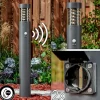 hofstein Borne lumineuse Dakar Anthracite, 1 lumière, Détecteur de mouvement* Lampes Modernes