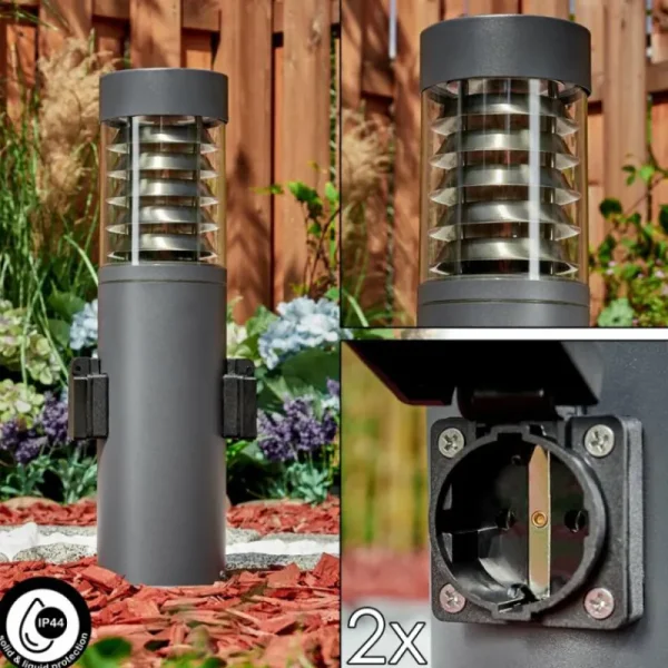 hofstein Borne lumineuse Dakar Anthracite, 1 lumière* Lampes Modernes