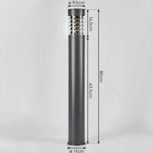 hofstein Borne lumineuse Dakar Anthracite, 1 lumière* Lampes Modernes