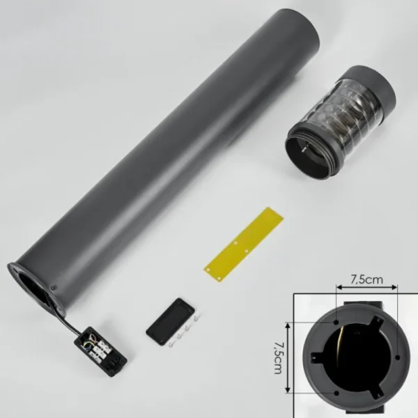 hofstein Borne lumineuse Dakar Anthracite, 1 lumière* Lampes Modernes