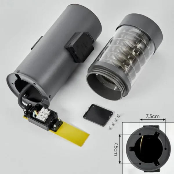 hofstein Borne lumineuse Dakar Anthracite, 1 lumière* Lampes Modernes