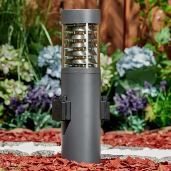 hofstein Borne lumineuse Dakar Anthracite, 1 lumière* Lampes Modernes