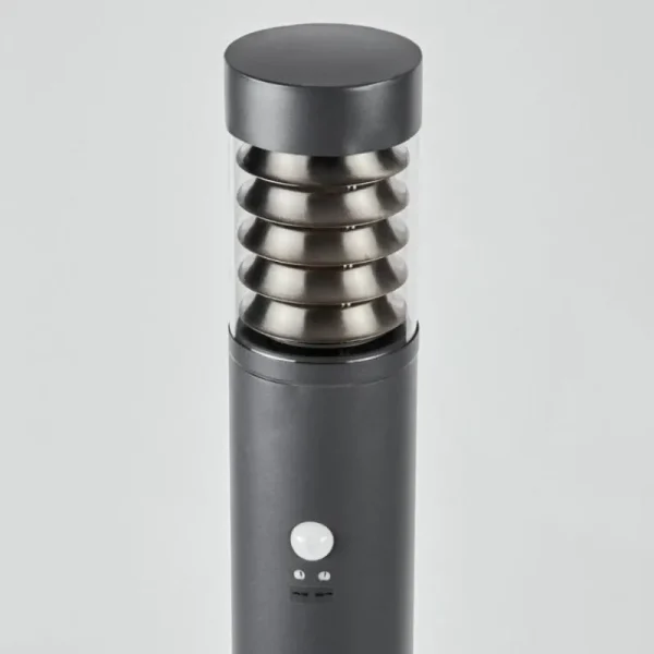 hofstein Borne lumineuse Dakar Anthracite, 1 lumière, Détecteur de mouvement* Lampes Modernes
