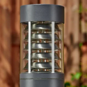 hofstein Borne lumineuse Dakar Anthracite, 1 lumière, Détecteur de mouvement* Lampes Modernes