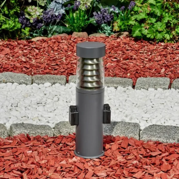 hofstein Borne lumineuse Dakar Anthracite, 1 lumière* Lampes Modernes