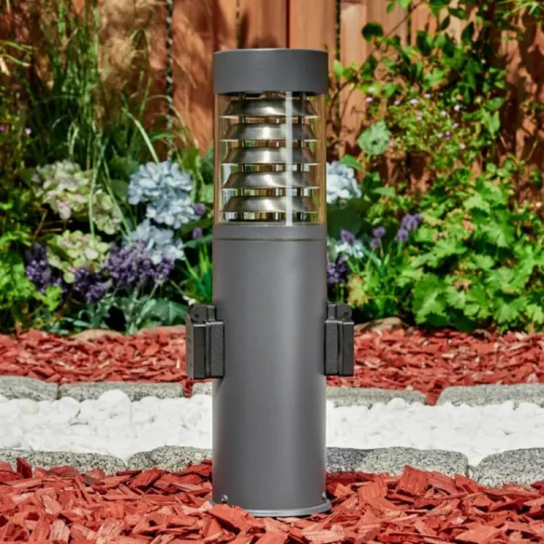 hofstein Borne lumineuse Dakar Anthracite, 1 lumière* Lampes Modernes