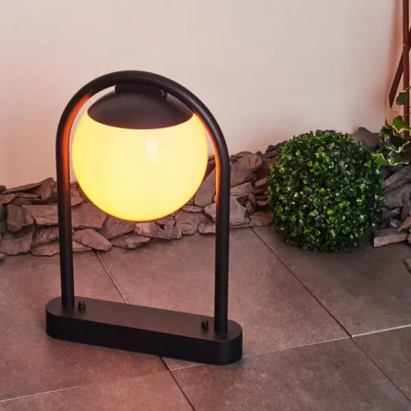 hofstein Borne lumineuse Festau Noir, 1 lumière* Lampes Modernes