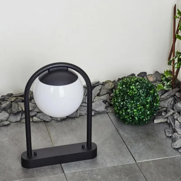 hofstein Borne lumineuse Festau Noir, 1 lumière* Lampes Modernes