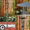 hofstein Borne lumineuse Fukuoka Anthracite, 1 lumière* Lampes Modernes