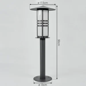 hofstein Borne lumineuse Fushun Anthracite, 1 lumière* Lampes Modernes
