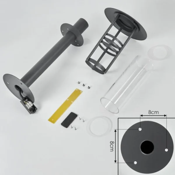 hofstein Borne lumineuse Fushun Anthracite, 1 lumière* Lampes Modernes