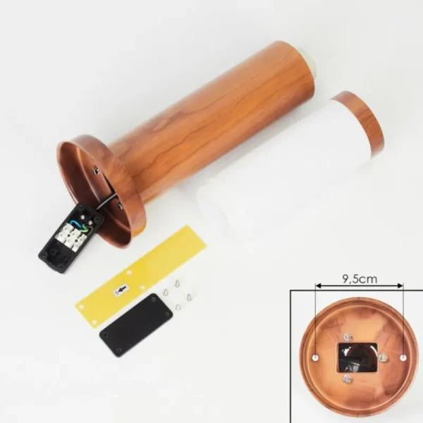 hofstein Borne lumineuse Gabarone Brun, Couleur bois, 1 lumière* Lampes Modernes