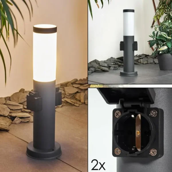 hofstein Borne lumineuse Gaborone Anthracite, 1 lumière* Lampes Modernes