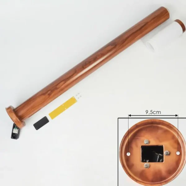 hofstein Borne lumineuse Gaborone Brun, Couleur bois, 1 lumière* Lampes Modernes
