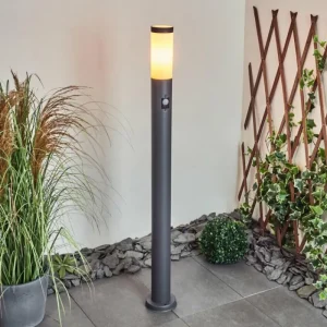 hofstein Borne lumineuse Gaborone Anthracite, 1 lumière, Détecteur de mouvement* Lampes Modernes