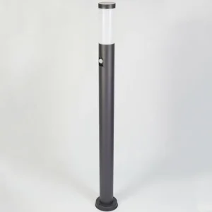 hofstein Borne lumineuse Gaborone Anthracite, 1 lumière, Détecteur de mouvement* Lampes Modernes