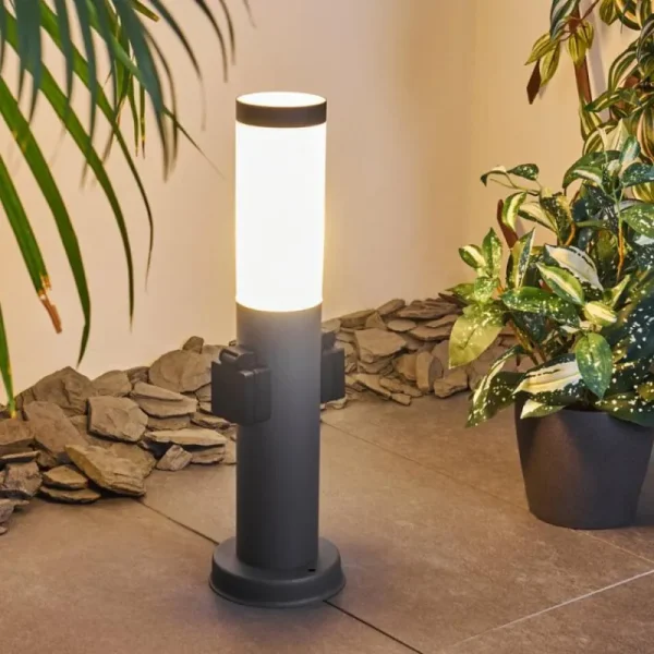 hofstein Borne lumineuse Gaborone Anthracite, 1 lumière* Lampes Modernes