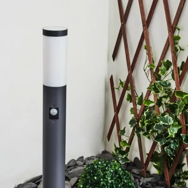 hofstein Borne lumineuse Gaborone Anthracite, 1 lumière, Détecteur de mouvement* Lampes Modernes