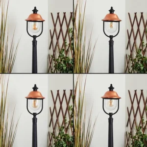 hofstein Borne lumineuse Gascon Noir, 1 lumière* Lampes Modernes