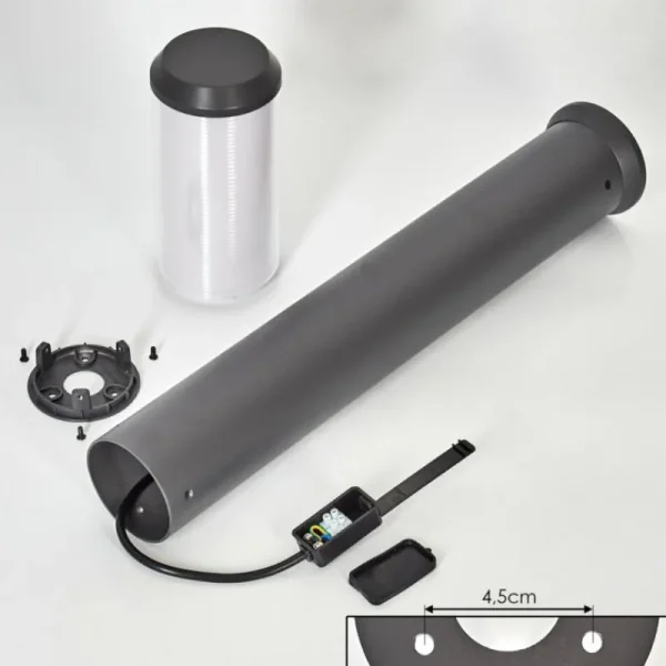 hofstein Borne lumineuse Gondoyer Anthracite, 1 lumière* Lampes Modernes
