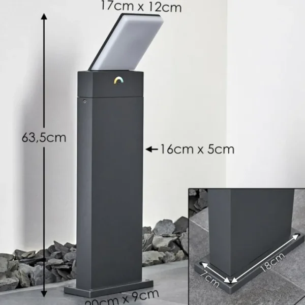 hofstein Borne lumineuse Heraklion LED Anthracite, 1 lumière* Lampes Modernes