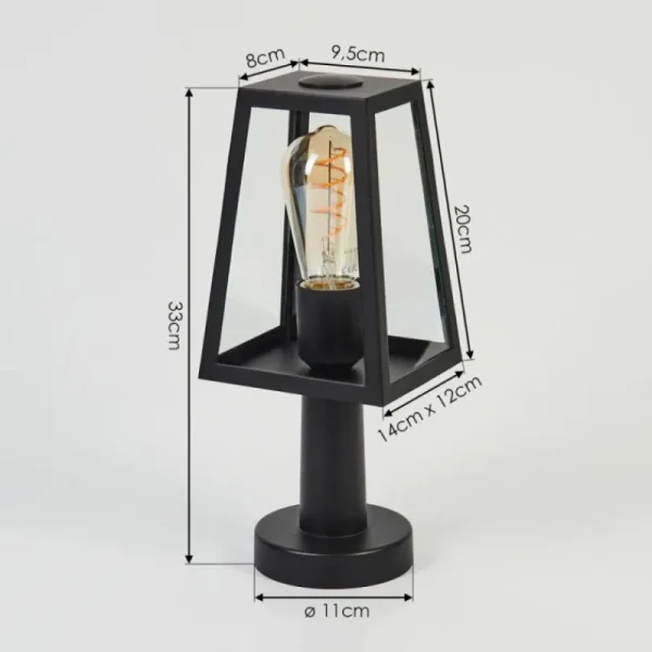 hofstein Borne lumineuse Juanico Noir, 1 lumière* Lampes Modernes