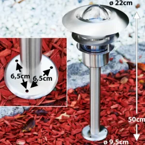 hofstein Borne lumineuse Juva Acier inoxydable, 1 lumière* Lampes Modernes
