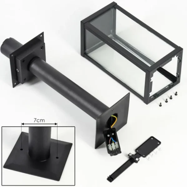 hofstein Borne lumineuse Lapa Noir, 1 lumière* Lampes Modernes