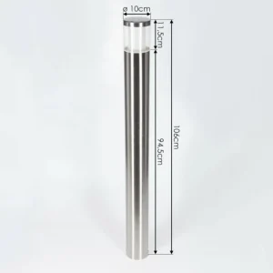 hofstein Borne lumineuse Leon LED Nickel mat, 1 lumière* Lampes Modernes