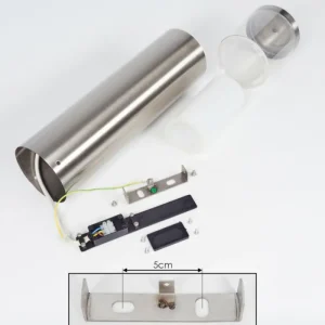 hofstein Borne lumineuse Leon LED Nickel mat, 1 lumière* Lampes Modernes