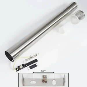 hofstein Borne lumineuse Leon LED Nickel mat, 1 lumière* Lampes Modernes
