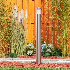 hofstein Borne lumineuse Leon LED Nickel mat, 1 lumière* Lampes Modernes