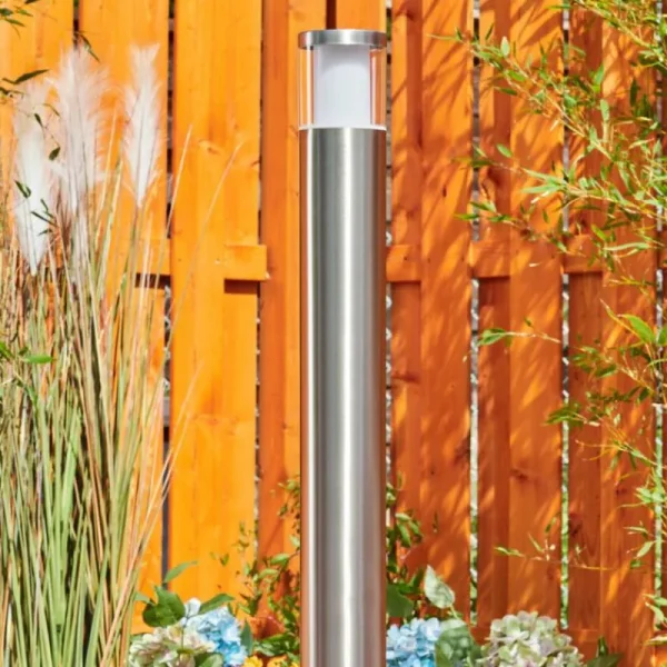 hofstein Borne lumineuse Leon LED Nickel mat, 1 lumière* Lampes Modernes