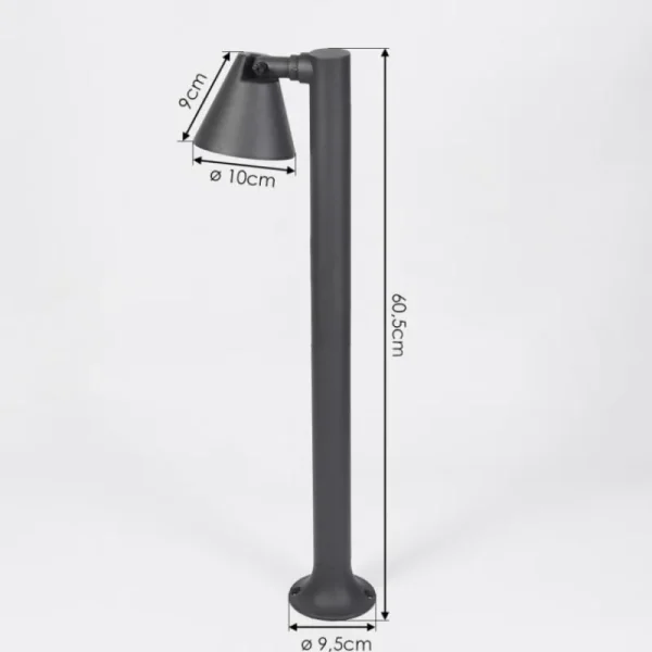 hofstein Borne lumineuse Milond Anthracite, 1 lumière* Lampes Modernes