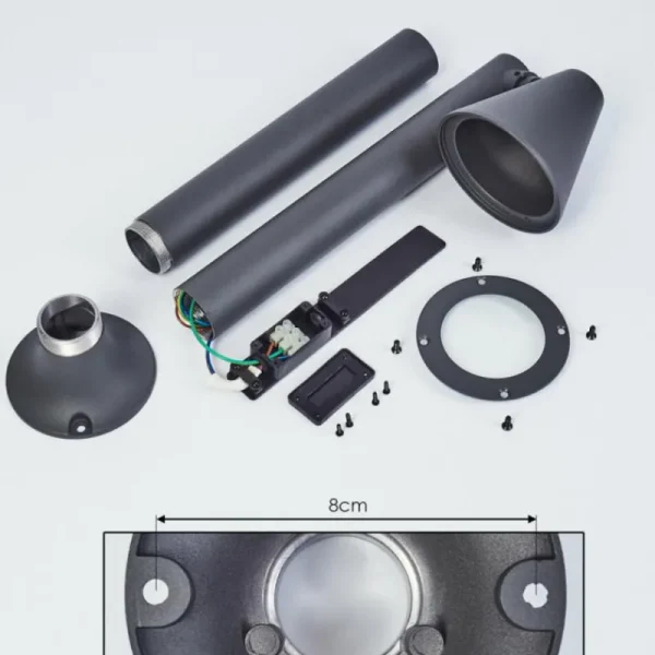 hofstein Borne lumineuse Milond Anthracite, 1 lumière* Lampes Modernes