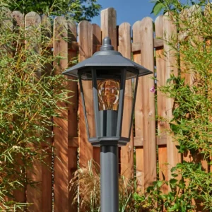 hofstein Borne lumineuse Moskau Anthracite, 1 lumière* Lampes En Verre