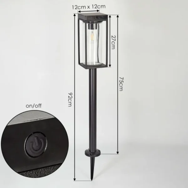 hofstein Borne lumineuse Palanga LED Noir, 1 lumière* Lampes Modernes