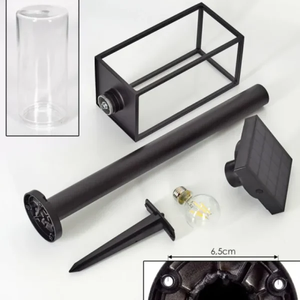 hofstein Borne lumineuse Palanga LED Noir, 1 lumière* Lampes Modernes