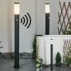 hofstein Borne lumineuse Ruti Noir, 1 lumière, Détecteur de mouvement* Lampes Modernes