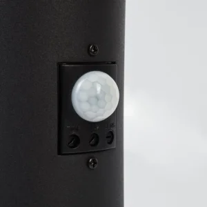 hofstein Borne lumineuse Ruti Noir, 1 lumière, Détecteur de mouvement* Lampes Modernes