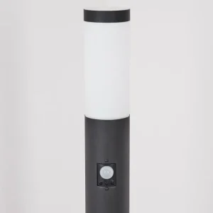hofstein Borne lumineuse Ruti Noir, 1 lumière, Détecteur de mouvement* Lampes Modernes
