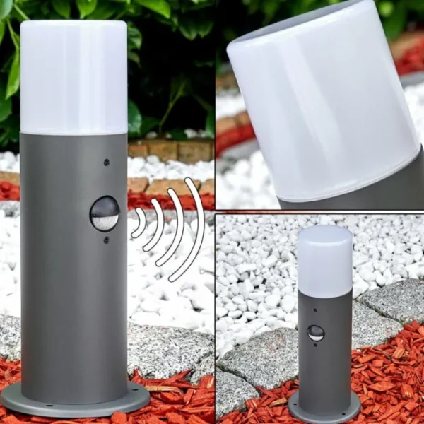 hofstein Borne lumineuse Schafhaus Anthracite, 1 lumière, Détecteur de mouvement* Lampes Modernes