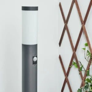 hofstein Borne lumineuse Sessa Anthracite, 1 lumière, Détecteur de mouvement* Lampes Modernes