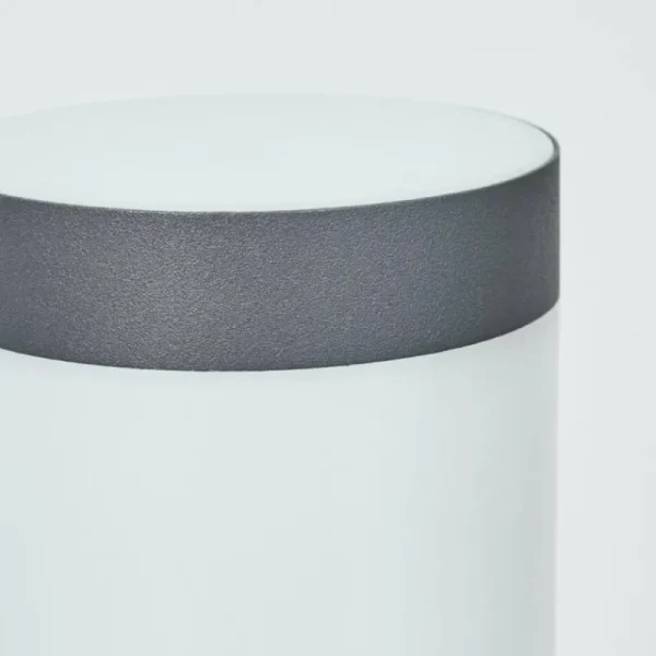 hofstein Borne lumineuse Sessa Anthracite, 1 lumière, Détecteur de mouvement* Lampes Modernes