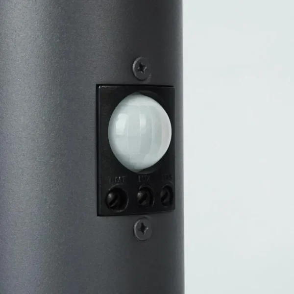 hofstein Borne lumineuse Sessa Anthracite, 1 lumière, Détecteur de mouvement* Lampes Modernes