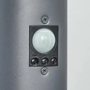 hofstein Borne lumineuse Sessa Anthracite, 1 lumière, Détecteur de mouvement* Lampes Modernes