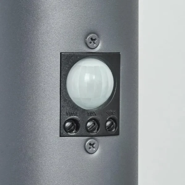 hofstein Borne lumineuse Sessa Anthracite, 1 lumière, Détecteur de mouvement* Lampes Modernes