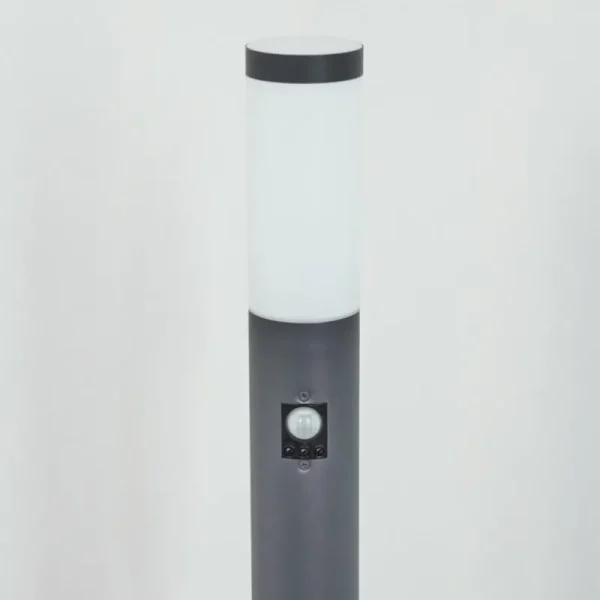 hofstein Borne lumineuse Sessa Anthracite, 1 lumière, Détecteur de mouvement* Lampes Modernes