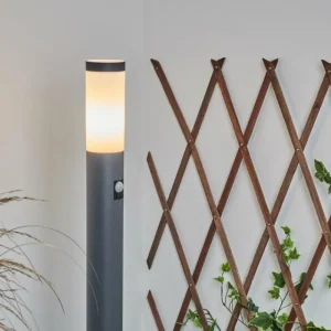 hofstein Borne lumineuse Sessa Anthracite, 1 lumière, Détecteur de mouvement* Lampes Modernes